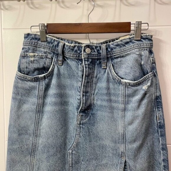 NWOT Free People Mambo Denim Midi Skirt Size 27 - Picture 6 of 16